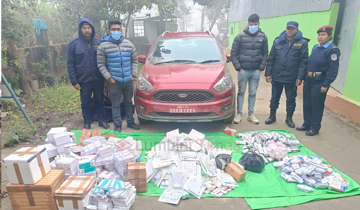 भारतबाट अवैधरुपमा ल्याएको २९ लाखको औषधी बरामद